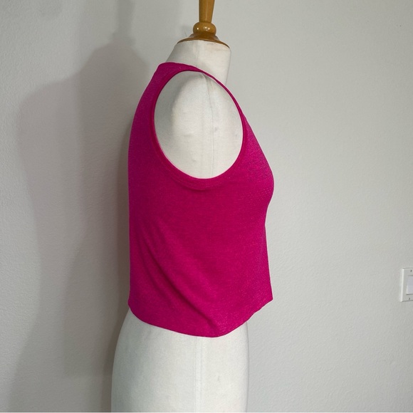 Lululemon Limited Seawheeze Fuchsia Swiftly Breathe Crop Tank Top Size 4 Running - Picture 4 of 14